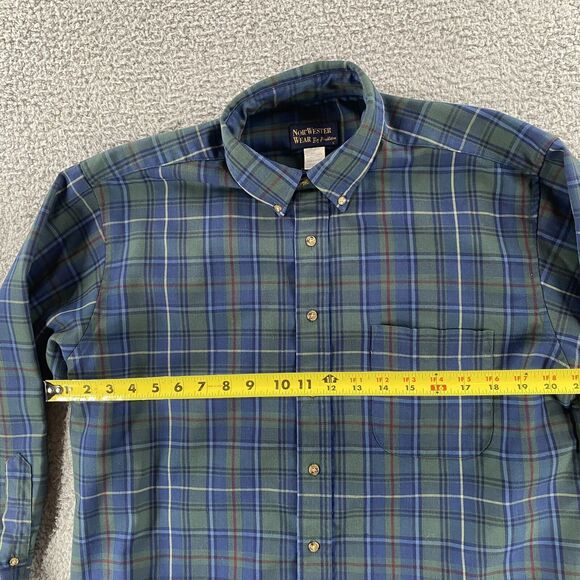 Nor’Wester Wear By Pendleton Mens Button Down Shirt Plaid, L Large - Picture 4 of 5
